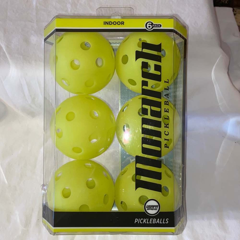 Nib Monarch Pickleball pickleballs indoor.